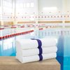 Power Towels Gym Power Bath Towels Blue Center Stripe 22 x44 , 12PK PWR-2244-6BCS